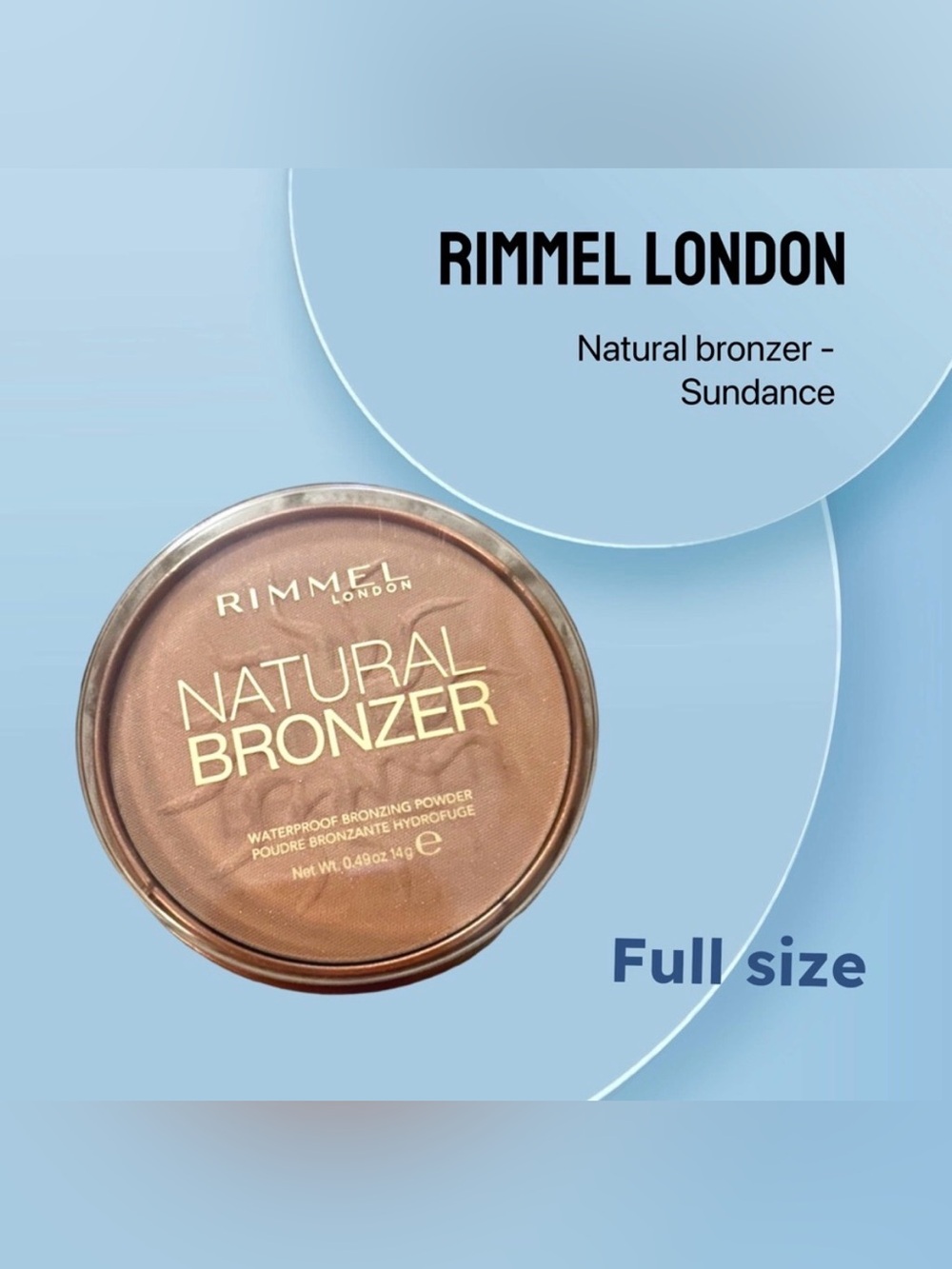 🇬🇧🆕📦NIB RIMMEL London |FULL| Long wear Matte Natural Bronzer Sun dance shade
